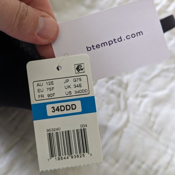 NWT Black Wacoal 34DDD Btempt´d Comfort Intended T-Shirt Bra - Picture 5 of 8